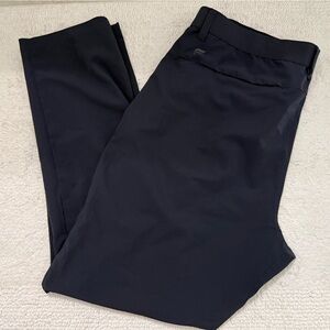 Fabletics Men's Slim Performance Pants - Navy Blue 36 x 32